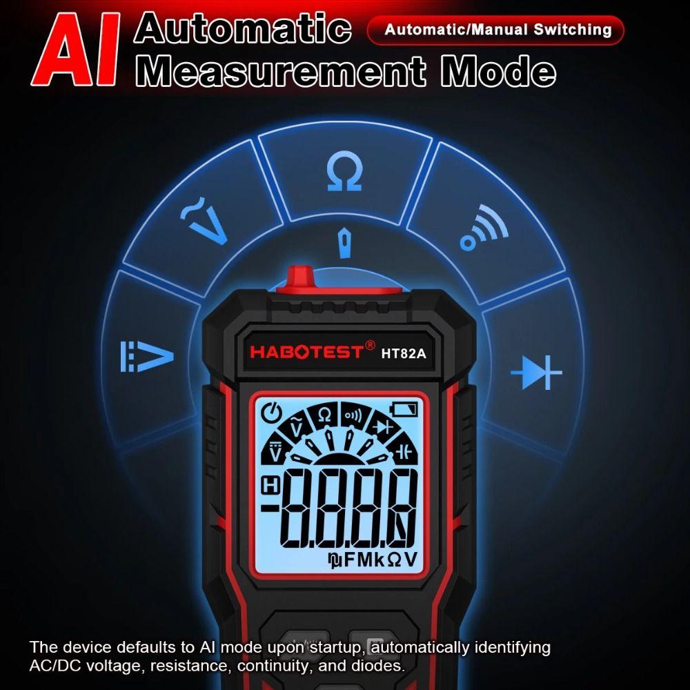 High Precision Smart Digital Multimeter 600V TRMS Multimeter Portable Auto Range Multimeter
