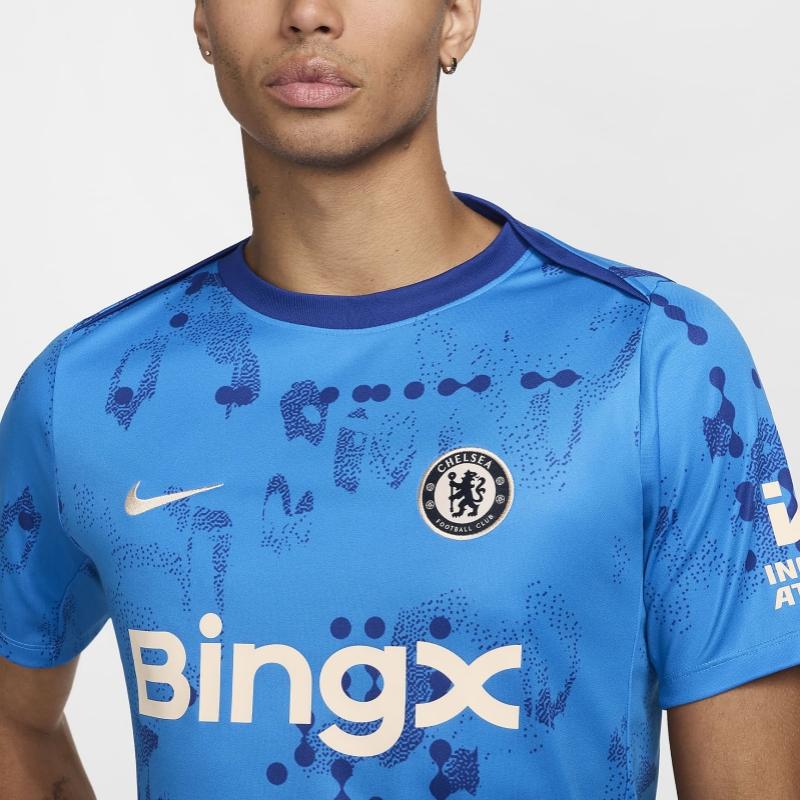Nike Chelsea Fc Academy Pro Men's Nike Dri FIT Soccer Short Sleeve Pre Match Top FN9646-436