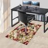 1PC Floral Pattern Roses Non-Slip Floor Carpet Compatible for Office&Living Room&Bedroom&Dining room - Flat-Weave Machine-Washable Rectangular-W234