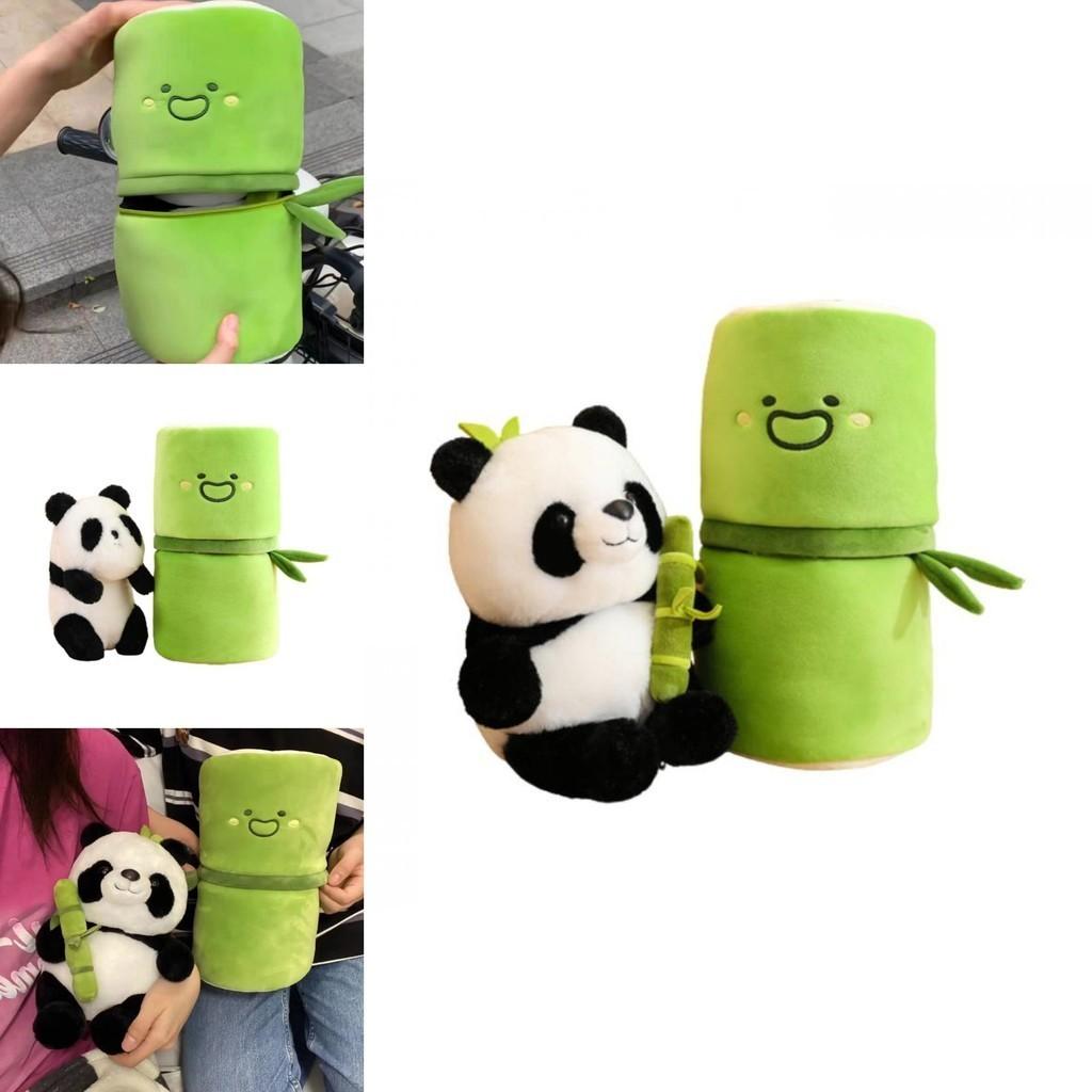 Authentic Panda Plush Toy With Bamboo Perfect Souvenir From China!