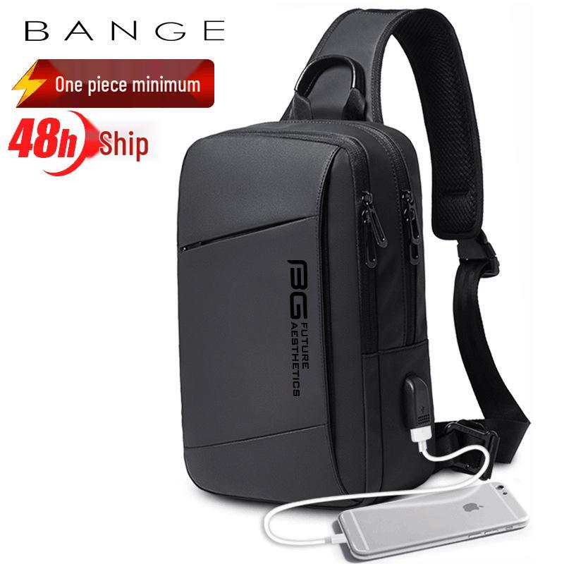 2019 Men's Tech USB Shoulder Bag: Versatile Fashion for Outdoor Sports & Business