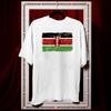 Kenya Flag Vintage Look Shirt Women Unisex Casual Cotton Printed T Shirts Adult Fashion Ropa Hombre Breathable Shortsleev