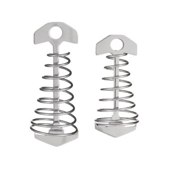 Pružinová přezka stanu Nerezová Korozi Odolná Protiskluzová konstrukce Snadná montáž Camping Stake Větruodolný Stahovač lan stanu