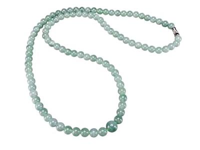 [Ishimachi] Colar de Jadeite Escuro, Aprox. Contas de 6mm, Aprox.. 60cm de Comprimento, Pedra Natural, Jadeíta Genuína, Amuleto das Cinco Virtudes