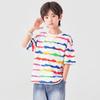 Boys' Tie-Dye Rainbow Stripe Cool-Touch Cotton T-Shirt
