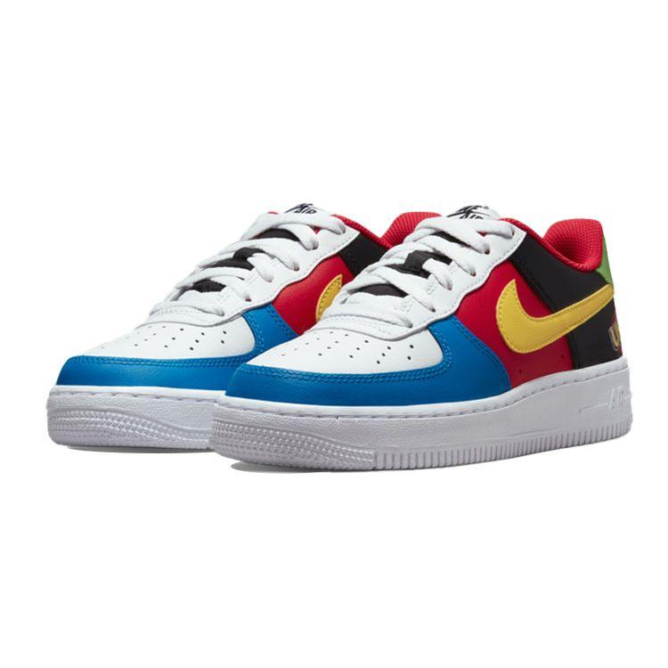 Nike X UNO Air Force 1 Low (GS) 50th Anniversary White Red Blue Gold DO6634-100