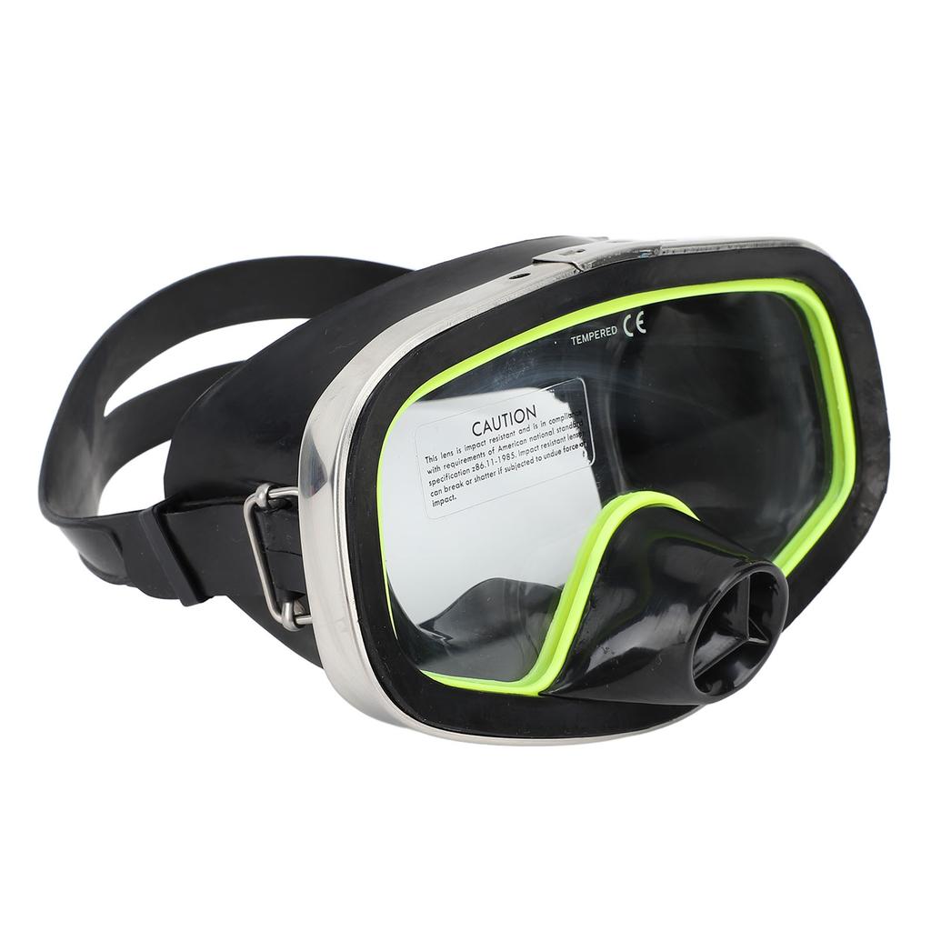 Diving Goggles Silicone Waterproof Tempered Glass Lens Underwater Goggles for Snorkeling Swimming