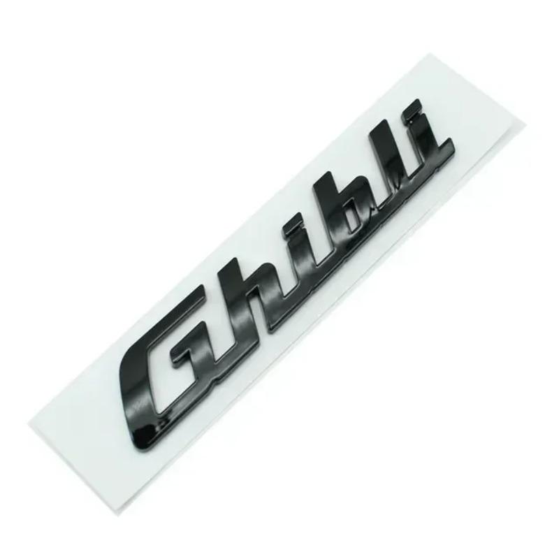 ABS Car Rear Trunk Letters Logo Emblem Badge Sticker For Gransport Granlusso Quattroporte GTS SQ4 Q4 Granturismo Sport