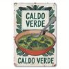 2D Flat, 1pc "Green Soup Iron Art Decorative Painmetalg - Caldo Verde" for Halloween, Christmas, and Thanksgiving, 2D Flat Printed Poster Decorative P