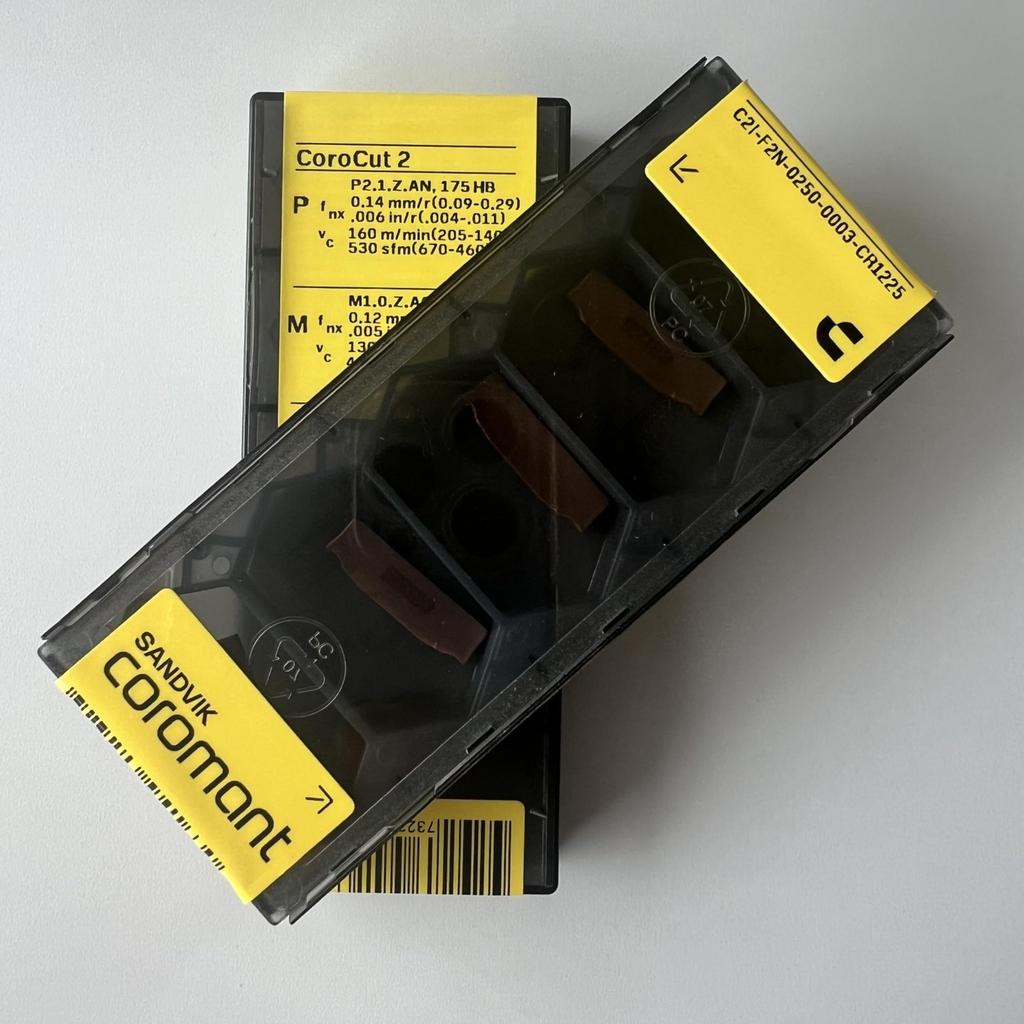 Sandvik / C2I-F2N-0250-0003-CR 1225 / Original Swedish Hard Alloy Blade 5 Pcs