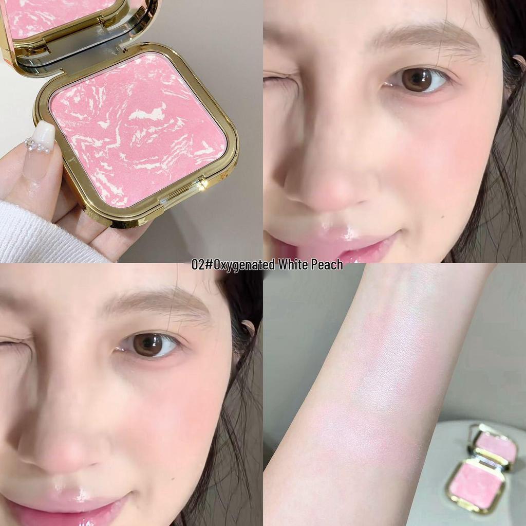 Kakashow Gradient Baked Blush: Soft Focus Brightening Shimmer for Energetic Girls