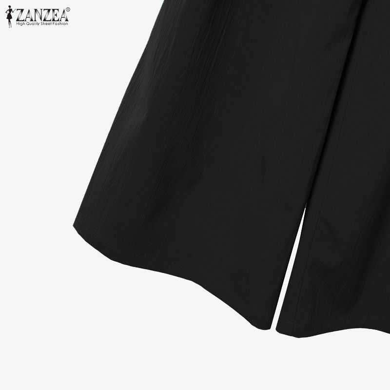 ZANZEA Women Sleeveless Vest Tops and Long Pants Casual Two Piece Suit Sets