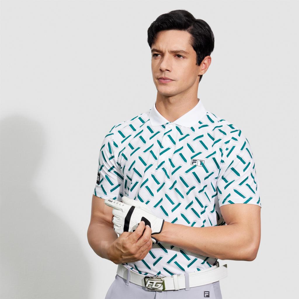 New FILA Polo Shirts Men's All Over Print A11M425119FZA