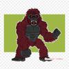 Gorilla Chimpanzee Iron on Heat Transfer Printing Vinyl Patches Sticker for Clothes DIY Appliques Washable Patches