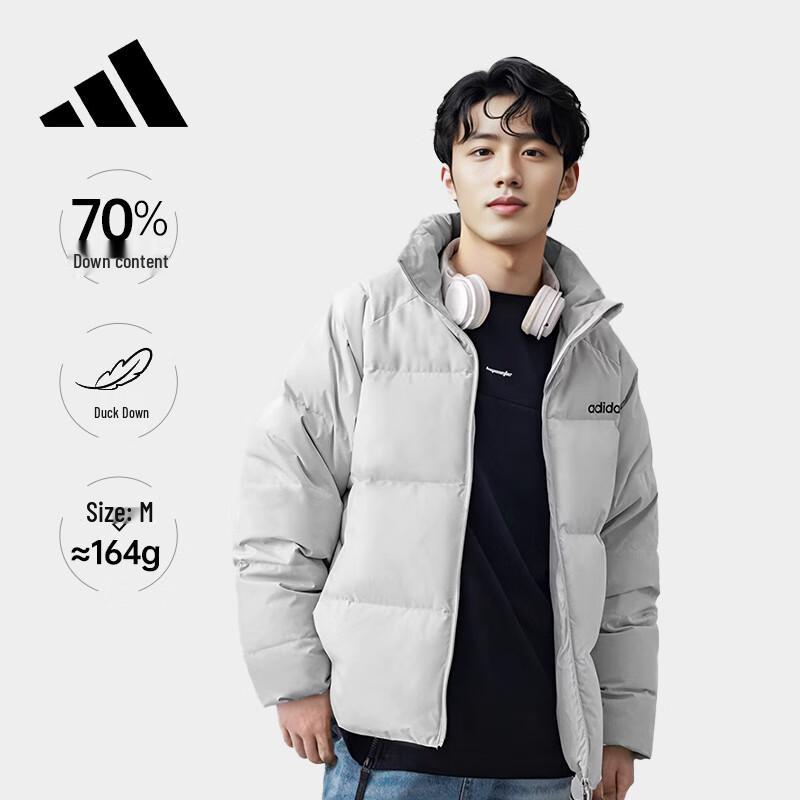 

Adidas Men s 70% Duck Down Stand-Collar Puffer Jacket L