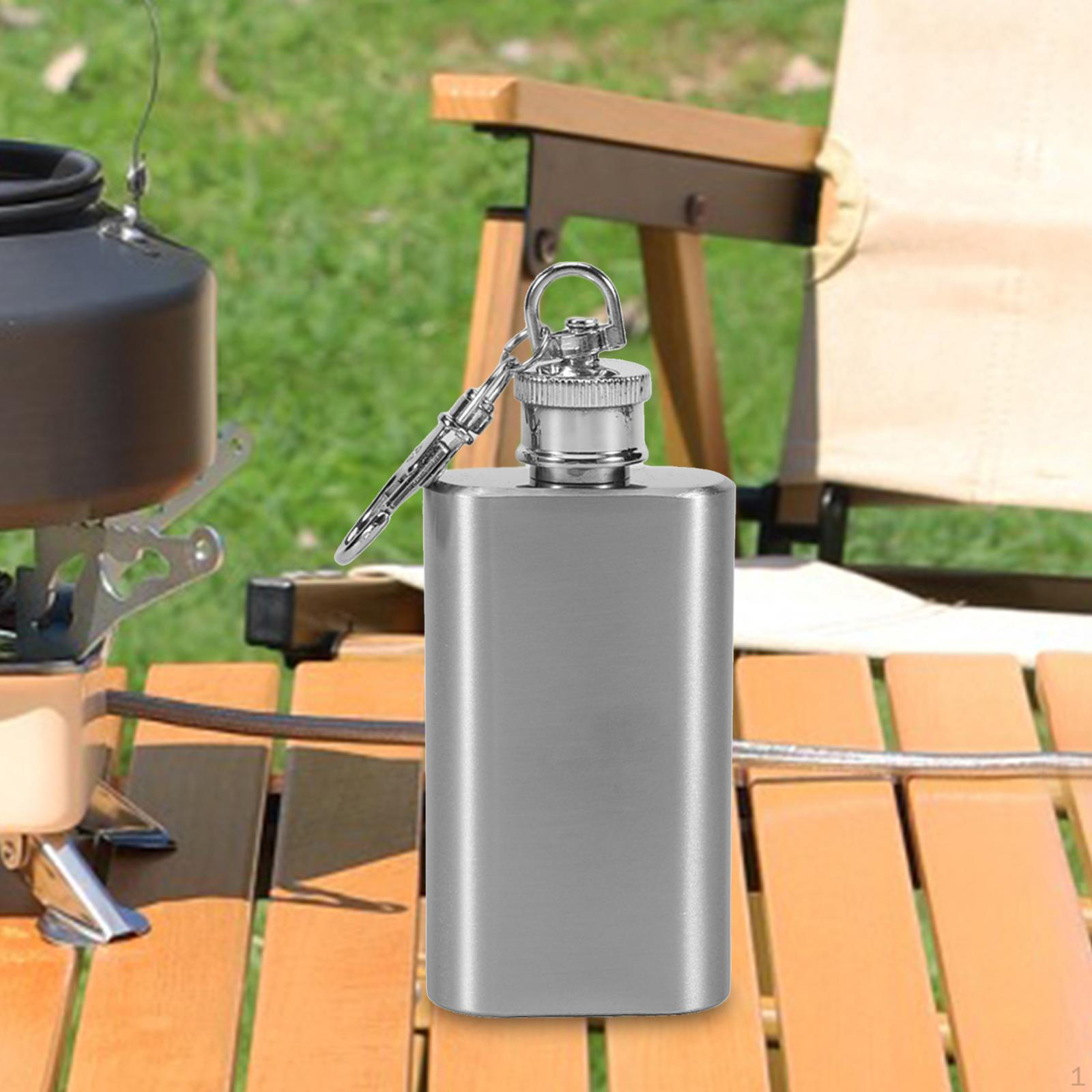 

Hip Flasks for Liquor Flagon Portable Leakproof with Screw Bottle Travel Backpacking Men Bar 9cmx4cmx2cm