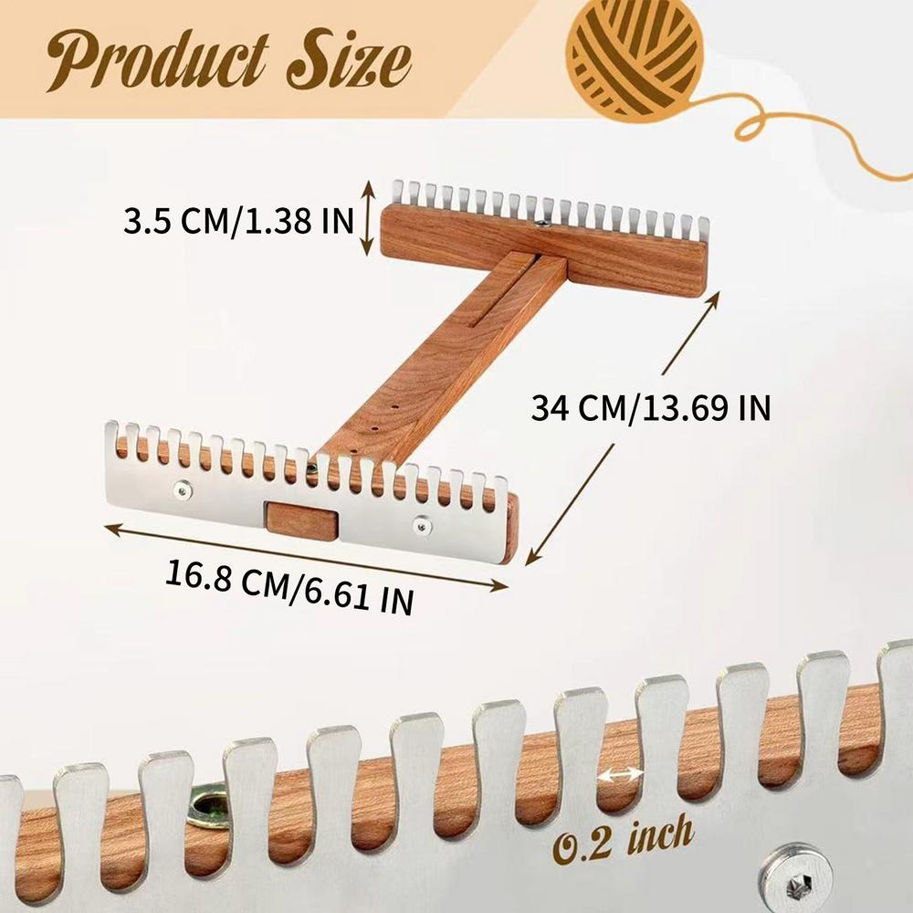 

Weaving Loom For Adults Adjustable Wooden Frame Sewing Machine Tapestry Loom For Home School Art Class Workshop Studio Family