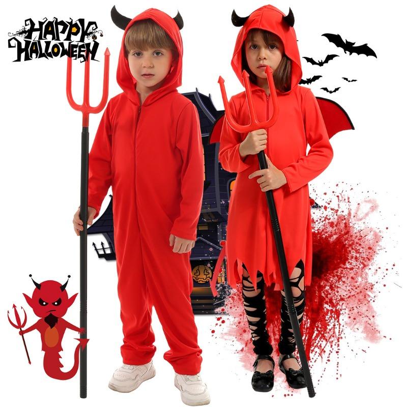 Halloween Little Devil Performance Costume Satan Role-playing Cosplay Costume Children Day School Stage Performance Costume NEW