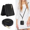 Applicable to Samsung Z Flip6 mobile phone case Z Flip5 solid color zipper change bag card holder diagonal strap