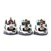 Rotating Luminous Christmas House Music Box Ornament