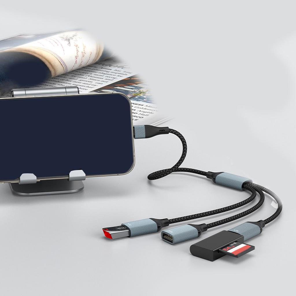 USB C Male To Two USB Female Splitter, Hubs For Laptop Tablet Telephone Gaming Consoles Devices Charging & Data Transfer