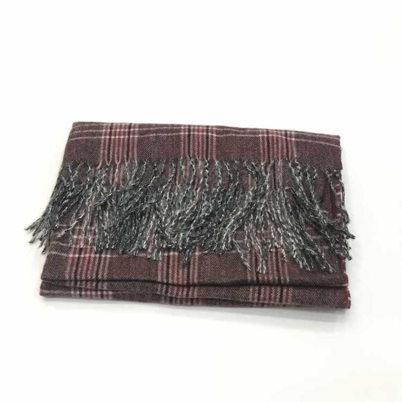 Autumn and winter new imitation cashmere shawl versatile thickened warm Korean version fringed plaid scarf women
