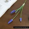 3D Grape Hyacinths Artificial Flowers with Leaves Lifelike Artificial Hyacinth Bouquet Fake Bouquet Wedding Decoration