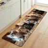 1PC Handdraw Owls Printed Decor Kitchen Rugs Non-Slip Home Door Mats Bathroom Rugs Bath Mat Carpet for Home Sink Laundry Decor