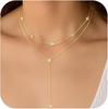 Lasso Y-Shape Clavicle Zircon Tassel Necklace - Minimalist Inlaid Design