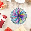 10 Inch Hanging Wind Spinner with 360 Degree Hook for Balcony Garden Decor Spring Summer Outdoor DecorationMetal Wind Chimes for Home Decor