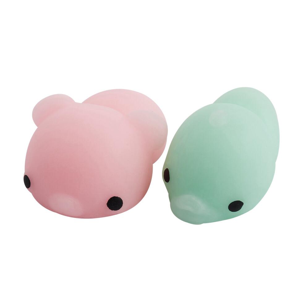 20Pcs  Squeeze Toy Squishy Mochi Soft Release Stress Toys Kawaii Animal Squishy Decompression Toys Seal Octopus Rabbit #N20