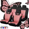Seat Car Automobile Car Seat Cover Protector Soft Universal 3D Butterfly Pattern for Auto Cars SUV