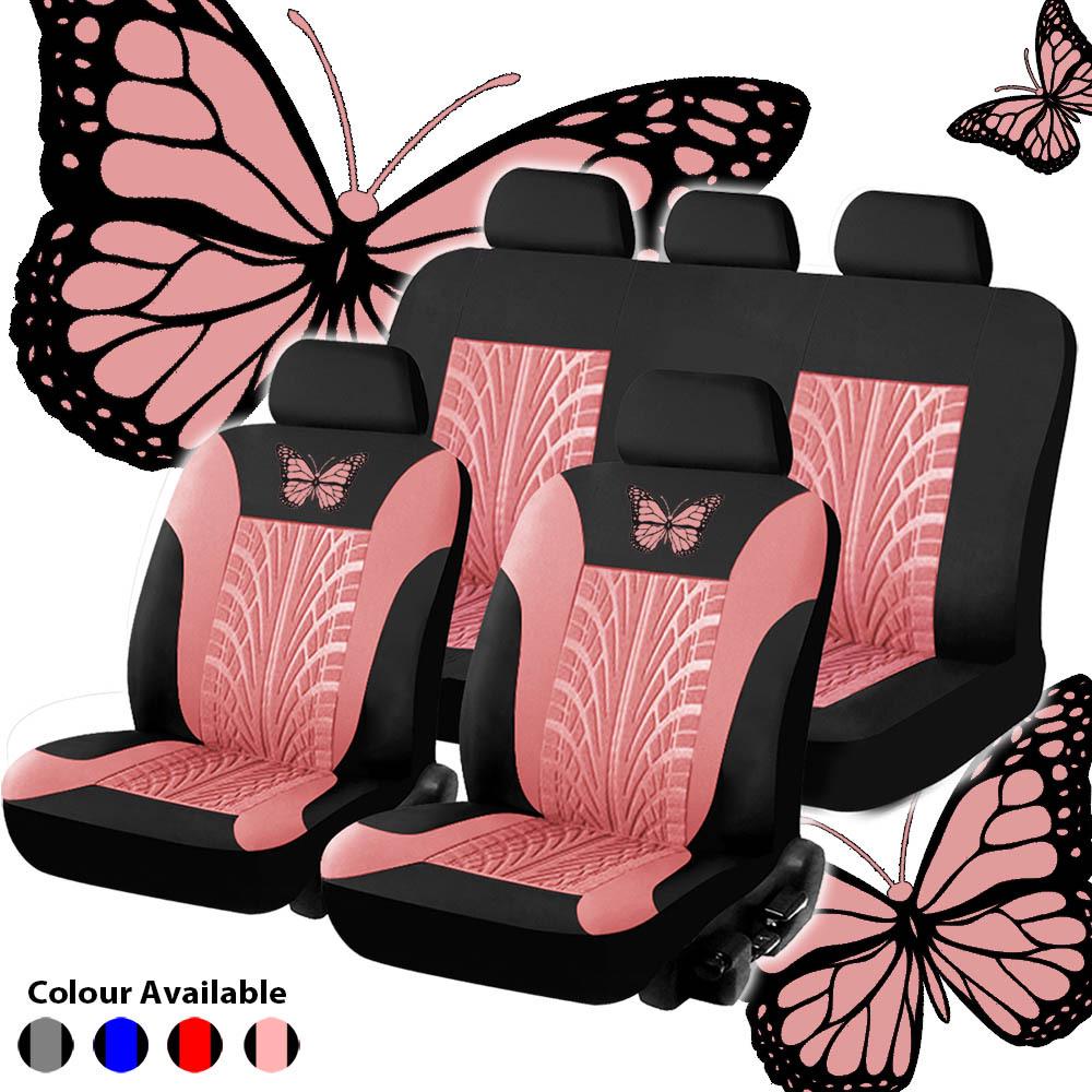 Seat Car Automobile Car Seat Cover Protector Soft Universal 3D Butterfly Pattern for Auto Cars SUV