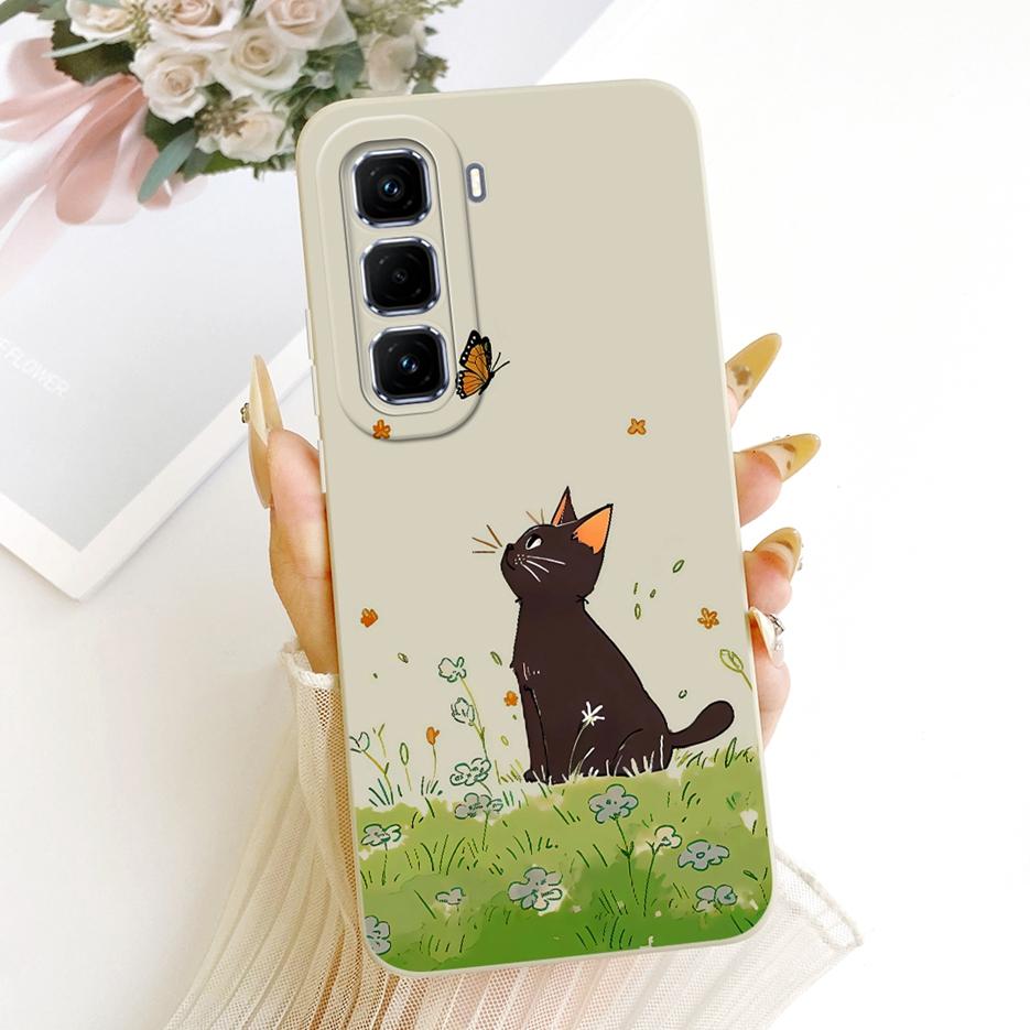 For Infinix Hot 50 Pro Plus 4G Case X6880 Cool Owl Dragon Painted Cover Soft TPU Phone Case For Infinix Hot 50 Hot50 Pro 4G Bags