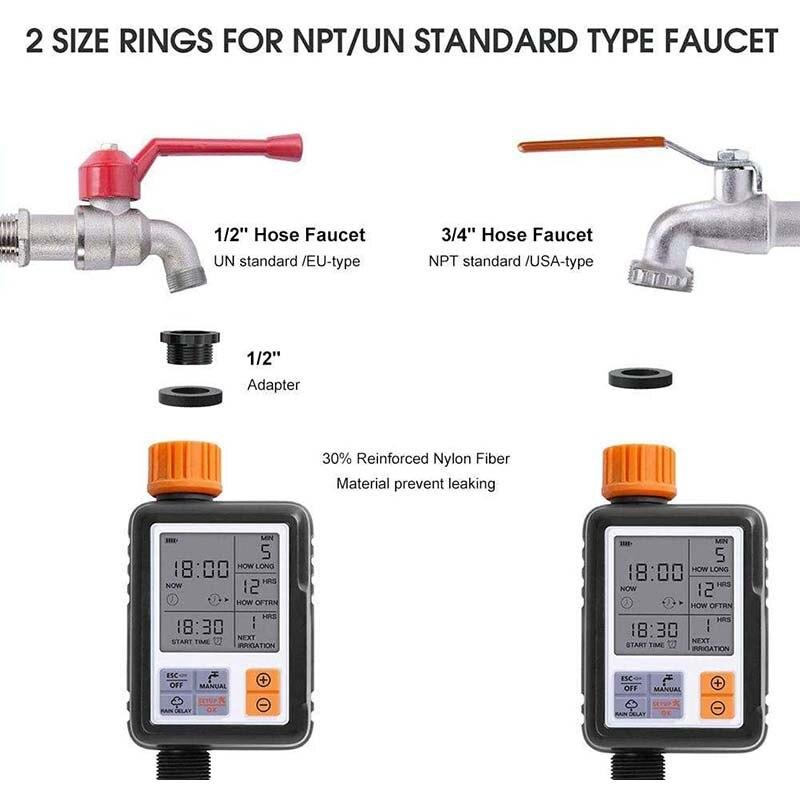 All Days Use Digital Water Timer Outdoor Irrigation Automatic Temporizador Inteligeter Garden Accessories Adjustable Programer