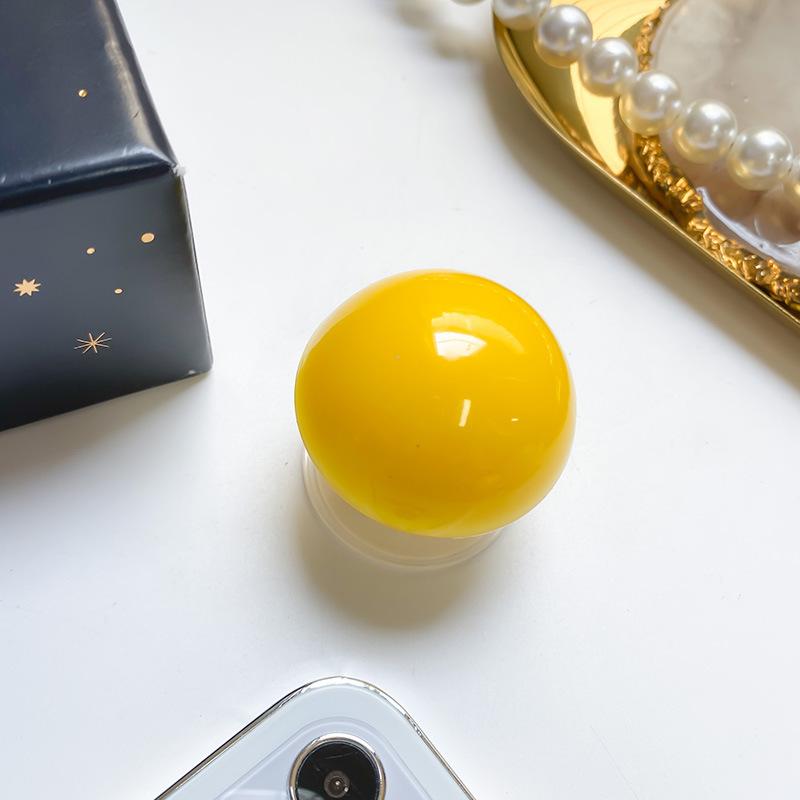 Red Nose Crystal Ball Solid Color Mobile Phone Airbag Bracket Desktop Lazy Air Cushion Support Frame Niche Creative Retractable
