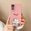For Xiaomi Redmi Note 11S Cases Cartoon Liquid Silicone Full Coverage Anti Drop Shell For Xiaomi Redmi Note11S 11 S Coque Capa