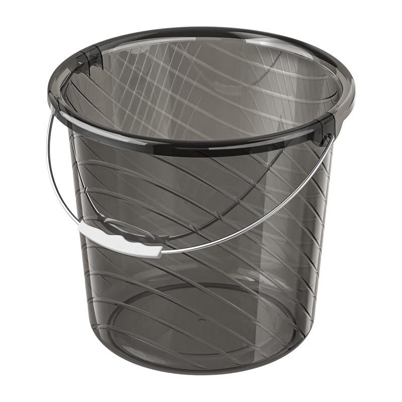 Transparent Thickened Bucket & Basin Set with Scoop