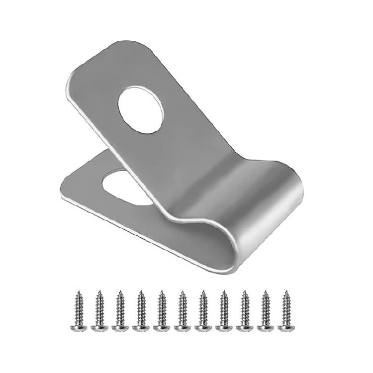 100pcs Outdoor Stainless Steel Wire Fence Clips Providing Stable Support For Yard And Pasture Fencing Projects