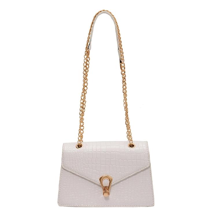 Alligator Print Crossbody Bag Shoulder Bag for Girl Women Solid Color Bag