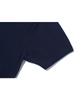 BASEMOMENT Side Slit V-Neck Half Knit Navy