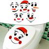 Snowman Mirror Wall Stickers Christmas Holiday Decorations Double-Sided Self-Adhesive Home Decor Festive Elements