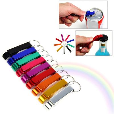 Multifunctional Beer Bottle Opener Keychain Key Ring Bar Drinking Opening Tool