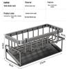Punch-Free Spice & Rag Storage Rack for Kitchen Sink Faucet