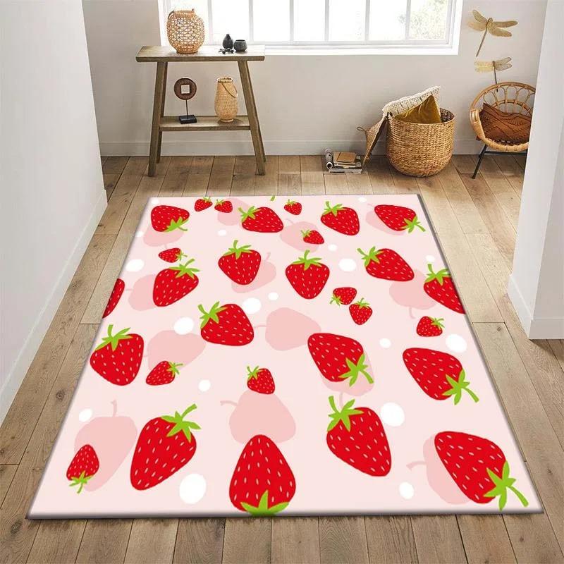 Fruit Lemon Print Floor Mats Door Decoration Home Living Room Floor Mats