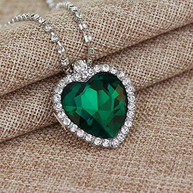 

YouBella Подарки ко Дню святого Валентина для девушки/жены Ювелирные изделия Кристалл Сердце Титаник Ожерелье для девочек Модное ожерелье с подвеской