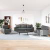 Vidaxl 3-Cz. Relaxation Set With Cushions, Dark Grey, Fabric