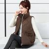 Fashionable and Warm Women's Winter Down Jacket with Stand Collar and Loose Vest