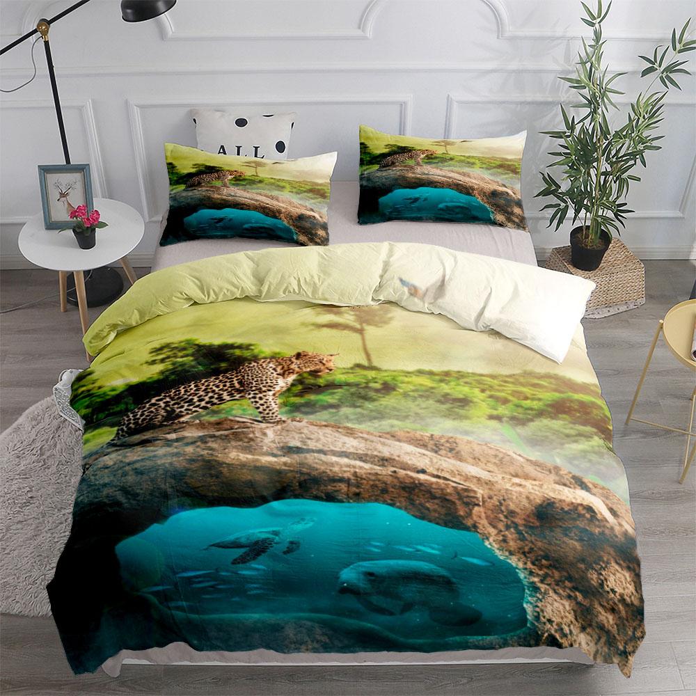 

Dash Leopard Beautiful Duvet Cover Set King Queen Double Full Twin Single Size Комплект постельного белья EU single(135x200cm)