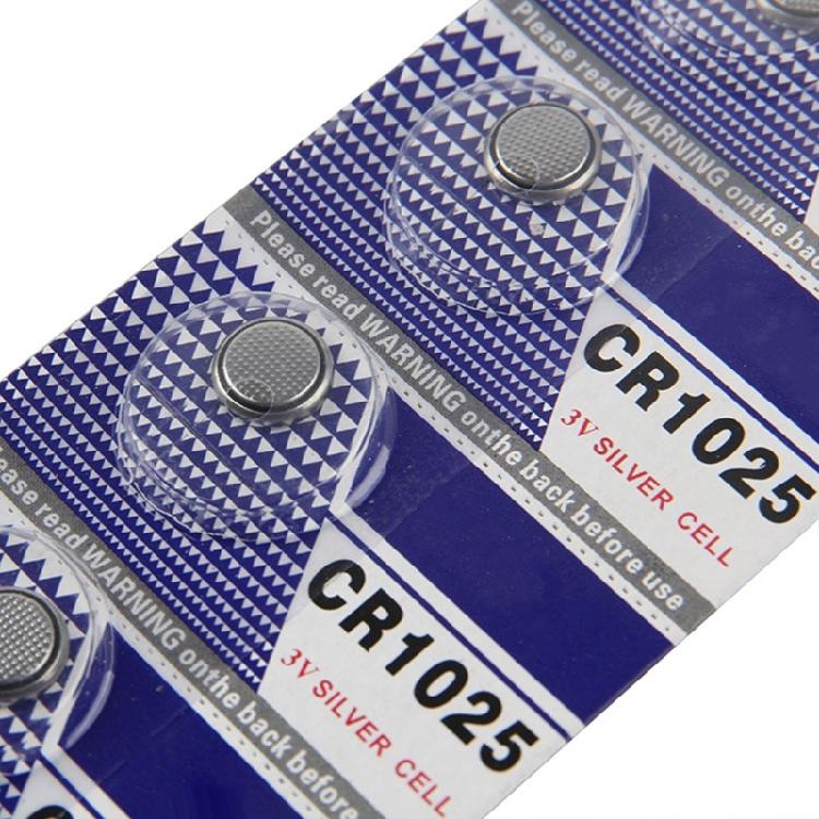 Temperature Resistant Button Batteries CR1025 3V Lithium Battery for Watches